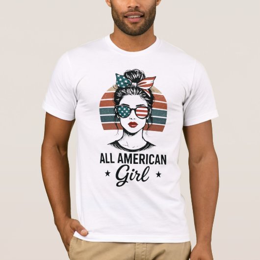 All American Girl Patriotic T-shirt (Voorkant)