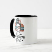 All American Girl Patriottische Mok (Voorkant links)
