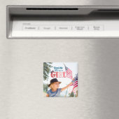 All American Girl Personalized Magnet (Insitu (Vaatwasser))