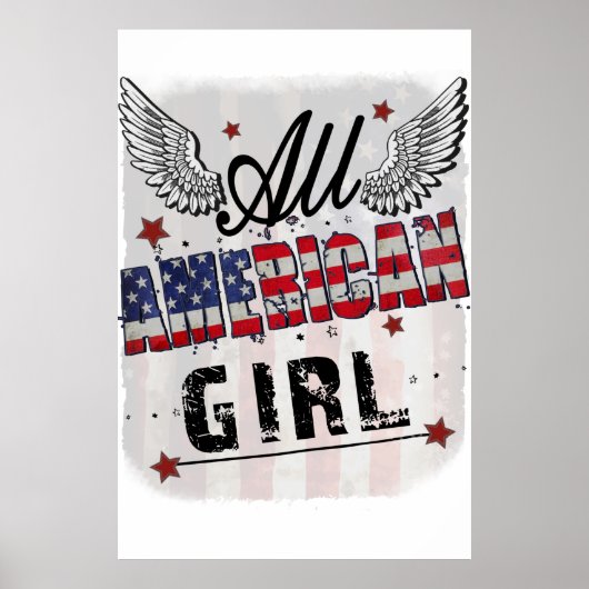 All American Girl Poster (Voorkant)