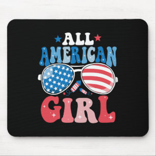 All American Girl Sungles 4th of July Familiewedst Muismat