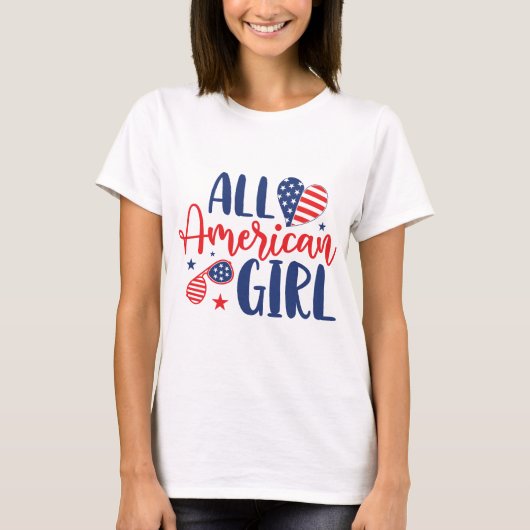 All American Girl T-shirt (Voorkant)