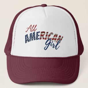 ALL AMERICAN GIRL TRUCKERHOED TRUCKER PET