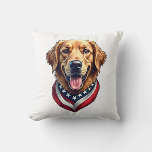 All American Golden Retriever Vintage T-shirt 4 Kussen