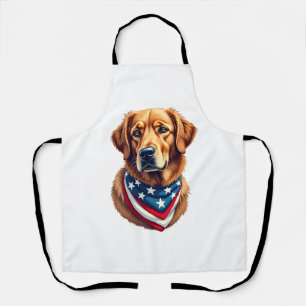 All American Golden Retriever Vintage T-shirt Schort