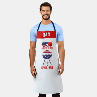 All American Grill Bro Patriottische Chef Schort