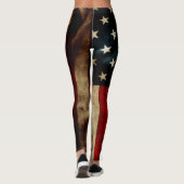 All American Grunge Flag Yoga Leggings (Achterkant)