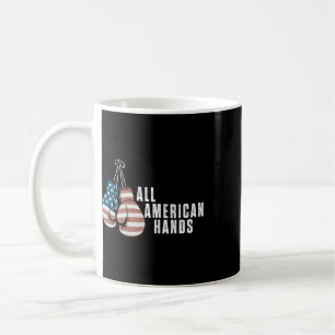 All American Hands Bokshandschoenen Usa Vlag Patri Koffiemok