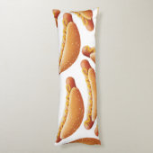 All American Hot Dog. Lichaamskussen (Achterkant (Verticaal))