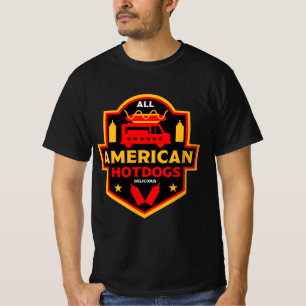 All American Hotdogs Foodies T-Shirt