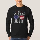 All American Juju USA Flag Sunglasses 4th Of July  T-shirt (Voorkant)
