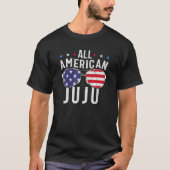 All American Juju USA Flag Sunglasses 4th Of July  T-shirt (Voorkant)