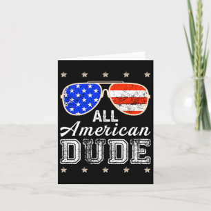 All American Kerel 4 juli Familie Matching Zonnebr Kaart