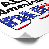 All American Kerel 4 juli Patriottische Jongens Ki Poster (Hoek)