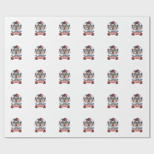 All American Kuikens Patriottische Kip Vector Ontw Cadeaupapier