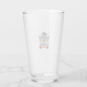 All American Kuikens Patriottische Kip Vector Ontw Glas (Achterkant)