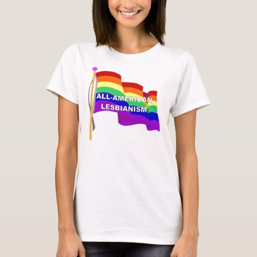 All-American Lesbianisme T-shirt (Voorkant)