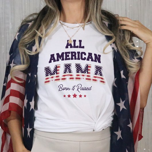 All American Mama Patriottisch 4 juli T-shirt