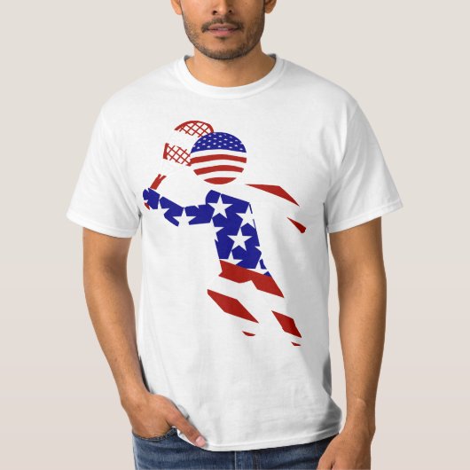 All-American Mannen Tennis Player T-shirt (Voorkant)