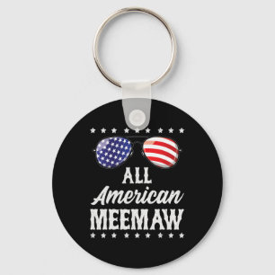 All American Meemaw 4 juli Onafhankelijkheidsdag P Sleutelhanger
