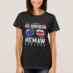 All American Memaw 4 juli familie matching zon T-shirt