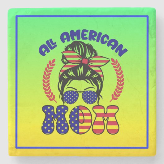All American Moeder-32169 Stenen Onderzetter (Voorkant)