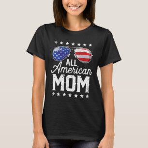 All American Moeder 4 juli Moederdag Zonnebril T-shirt