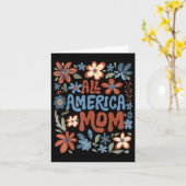 All American Moeder 4 juli Usa Bloem Moeders Dag Kaart (Gele Bloem)