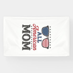 All American Moeder Vintage Patriottisch Shirt Ont Spandoek
