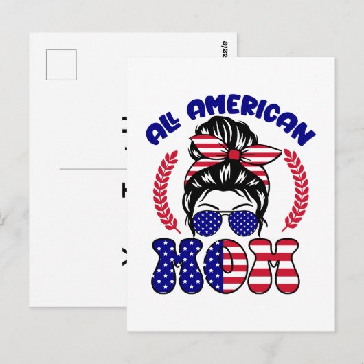 All American Mom-32169 Briefkaart (Voorkant / Achterkant)