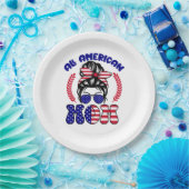 All American Mom-32169 Papieren Bordje (Feest)