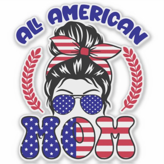 All American Mom-32169 Sticker (Voorkant)