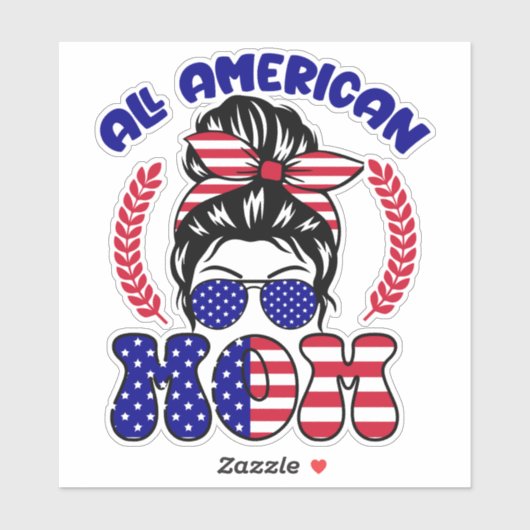 All American Mom-32169 Sticker (Vel)