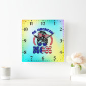 All American Mom-32169 Vierkante Klok (Huis)