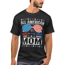 All American Mom Patriotisch USA Mama T-shirt
