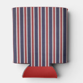 All-American Monogrammed Patriottische Striped Fav Blikjeskoeler (Achterkant)