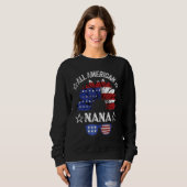 All American Nana 4th Of July Shirt Women Sunflowe (Voorkant volledig)