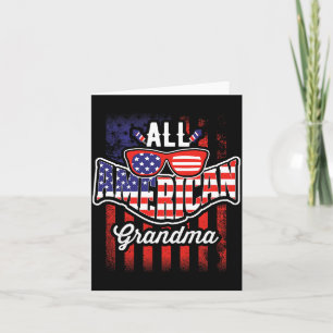 All American Oma Usa Vlag Vintage Grappig Comfort Kaart