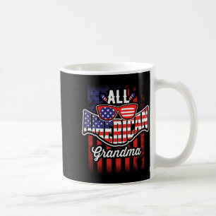 All American Oma Usa Vlag Vintage Grappig Comfort Koffiemok
