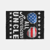 All American Oom Shirt  Fleece Deken (Voorkant (Horizontaal))