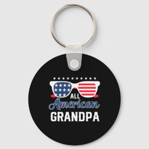 All American Opa 4 juli Amerika Zonnebril Heren  Sleutelhanger