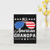 All American Opa 4 juli Patriottische Usa Mat Kaart (Gele Bloem)