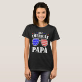 All American Papa 4th of July 2023 All American Br T-shirt (Voorkant volledig)