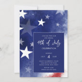 All American Party 4th van juli Uitnodiging (Voorkant)