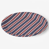 All-American Patriotic Striped Design Papieren Bordje (Gekanteld)