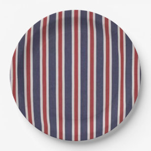 All-American Patriotic Striped Design Papieren Bordje