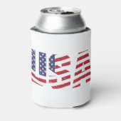 "All American" Patriotic USA Logo Blikjeskoeler (Blikje Achterkant)