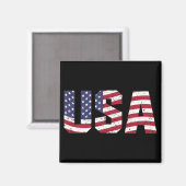 "All American" Patriotic USA Logo Magneet (Voorkant / Achterkant)