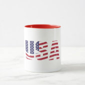 "All American" Patriotic USA Logo Mok (Midden)