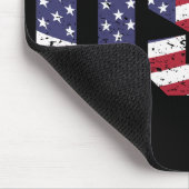 "All American" Patriotic USA Logo Muismat (Hoek)
